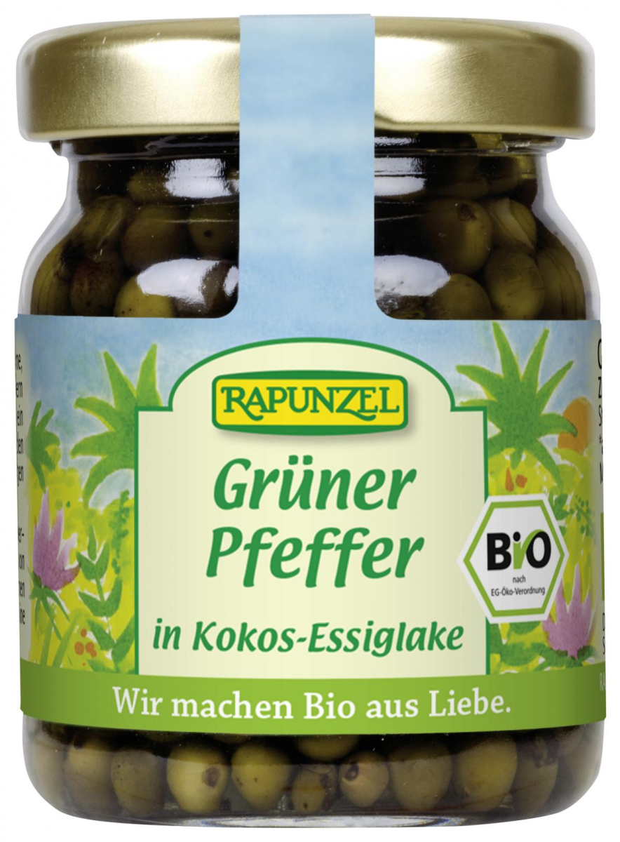 Grüner Pfeffer in Kokosessiglake