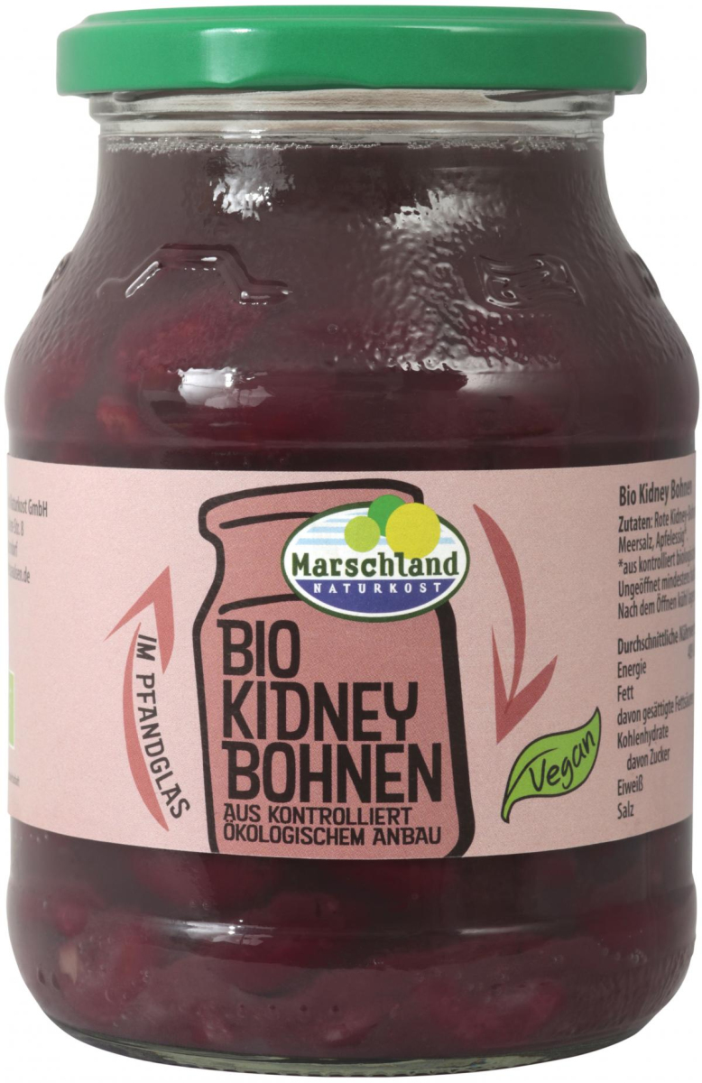 Kidneybohnen im Pfandglas