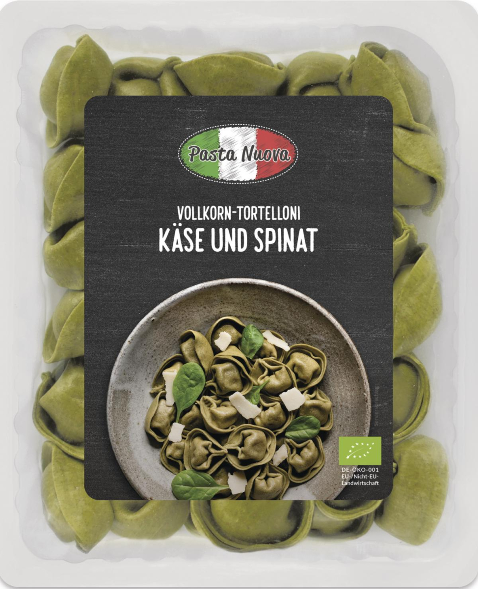Vollkorn Tortelloni Käse-Spinat
