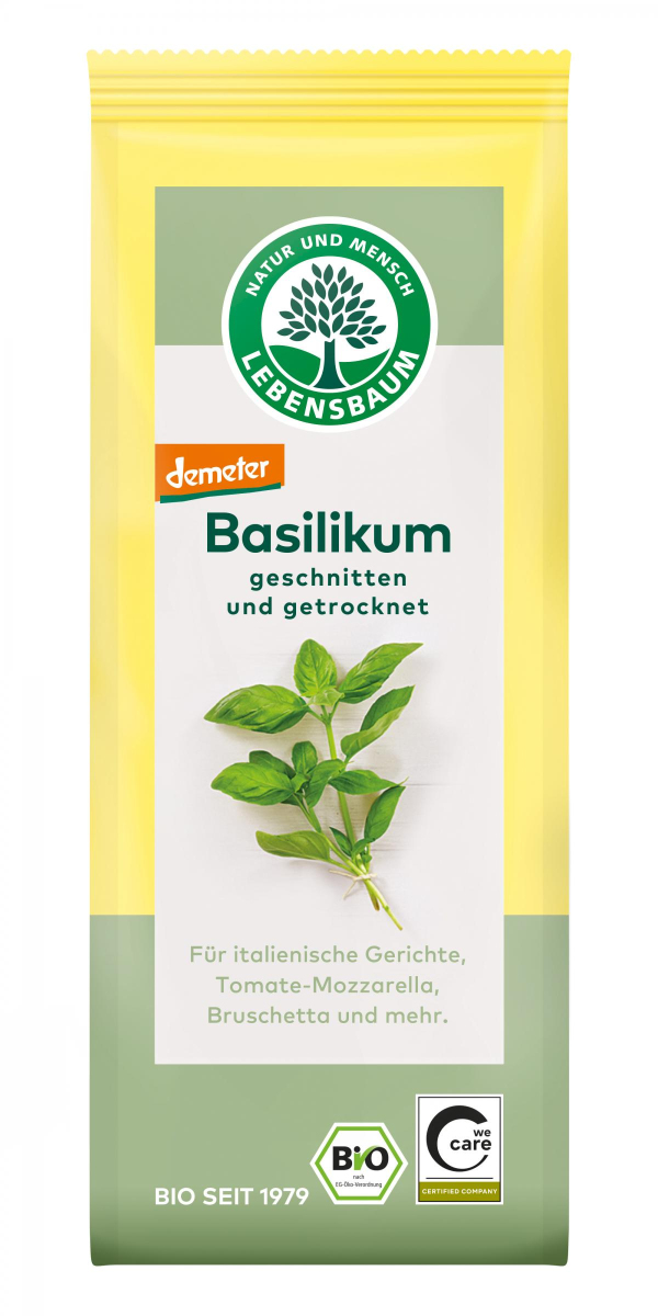 Basilikum in der Tüte