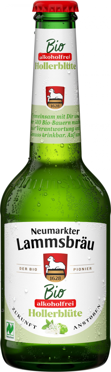 Lammsbräu alkoholfrei mit Hollerblüte