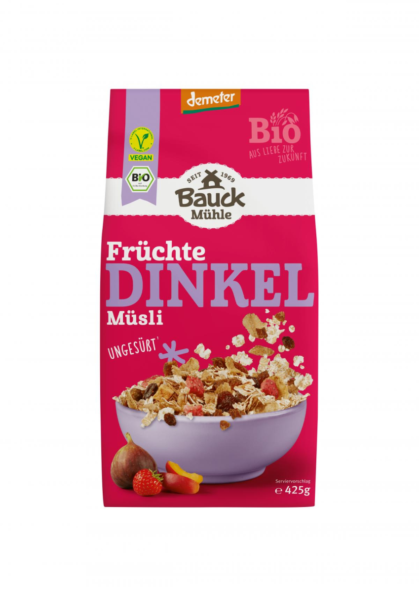 Dinkel Müsli Früchtezart, Demeter