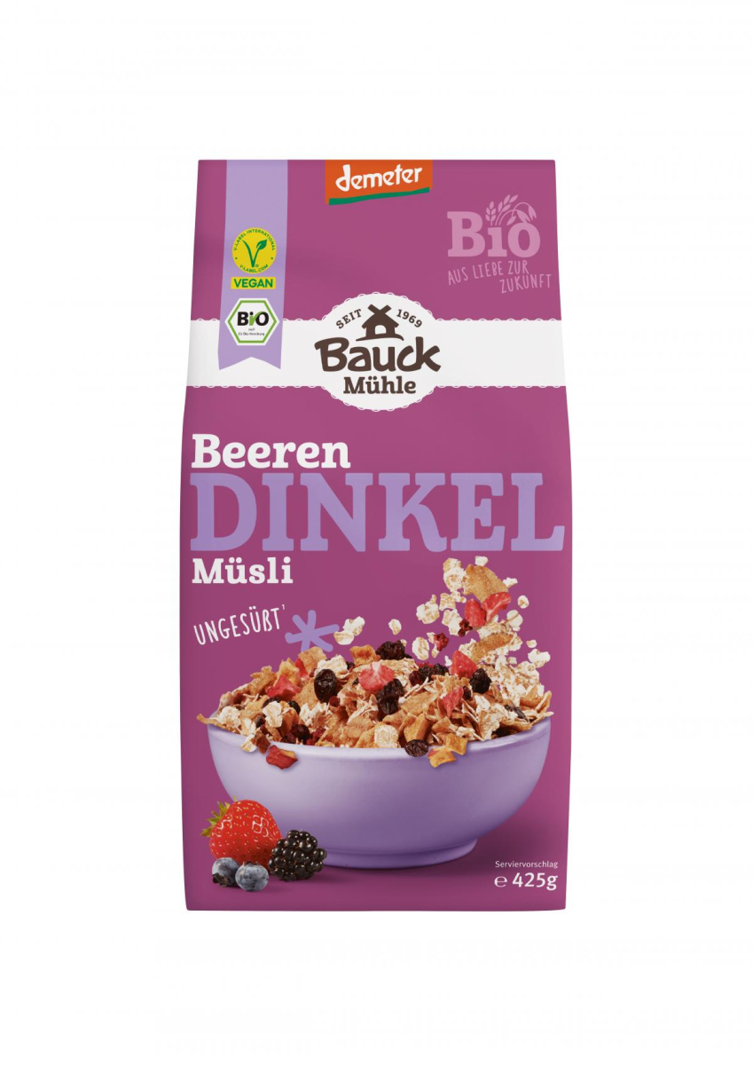 Dinkel Müsli Beerenzart Demeter