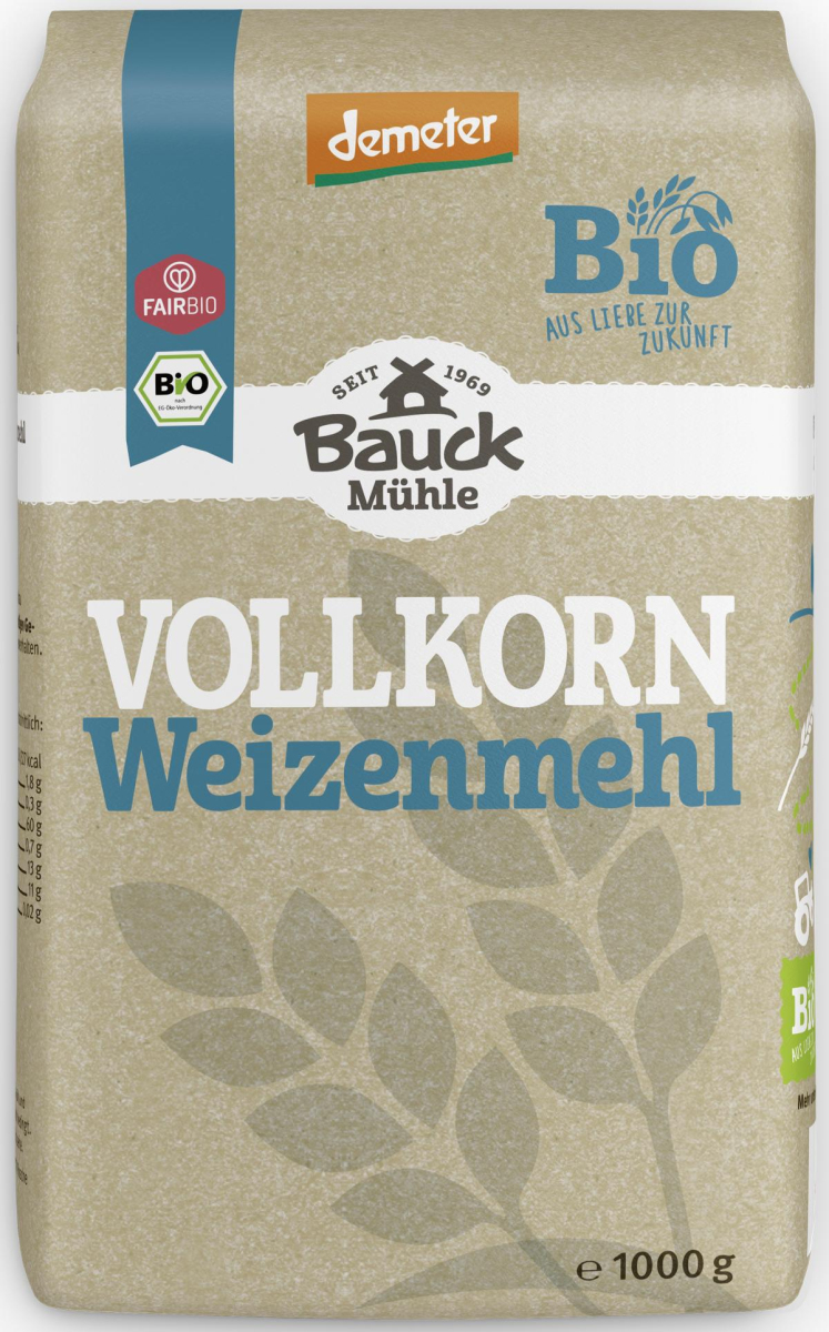 Vollkorn Weizenmehl, Demeter