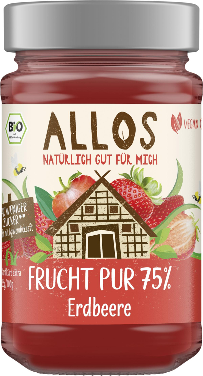 Frucht Pur Erdbeere