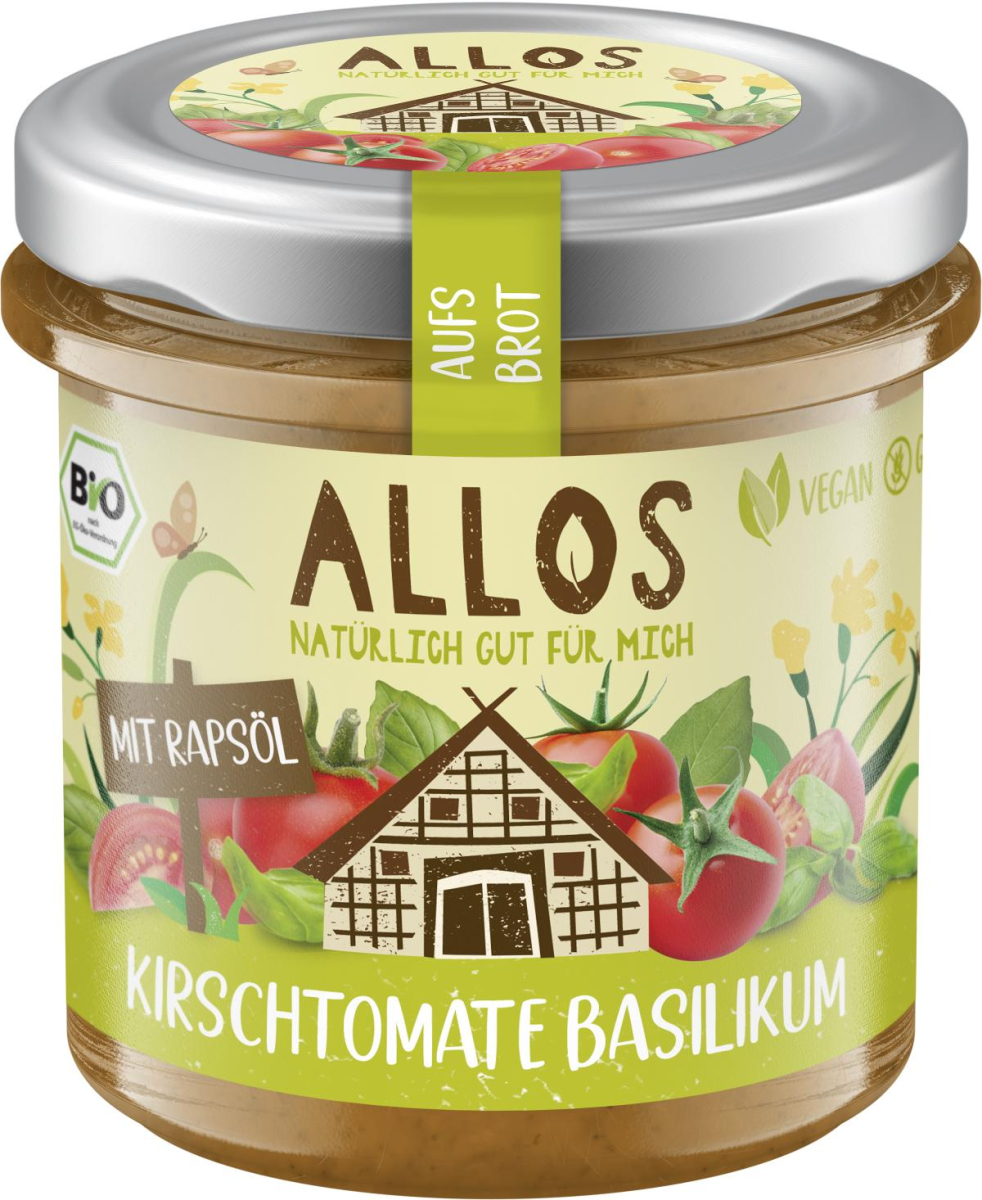 Aufs Brot Kirschtomate Basilikum