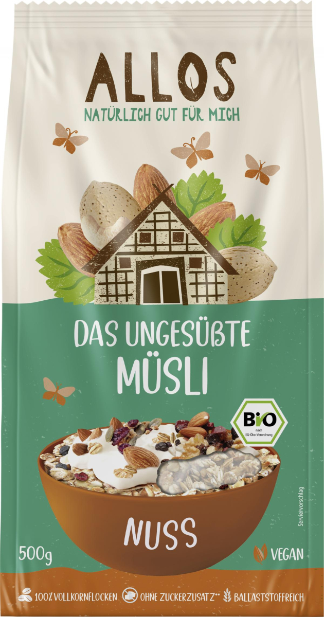Das Ungesüßte Nuss Müsli