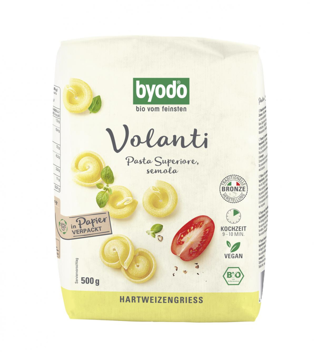 Volanti, semola (gedrehte Hütchen)
