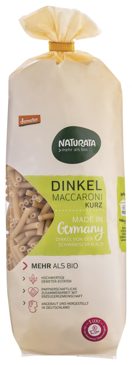 Dinkel-Maccaroni kurz