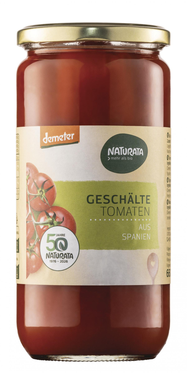 Geschälte Tomaten, demeter