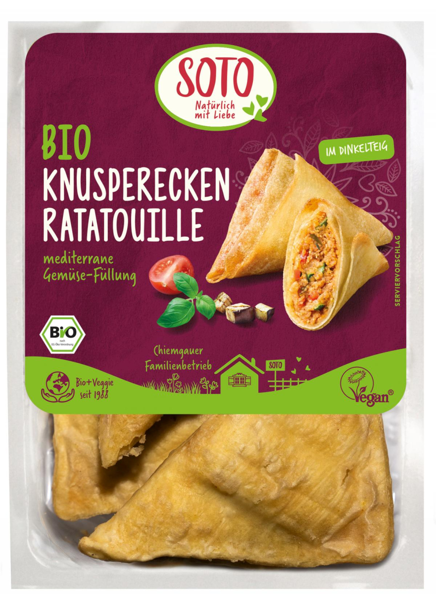 Knusperecken Ratatouille im Dinkelteig