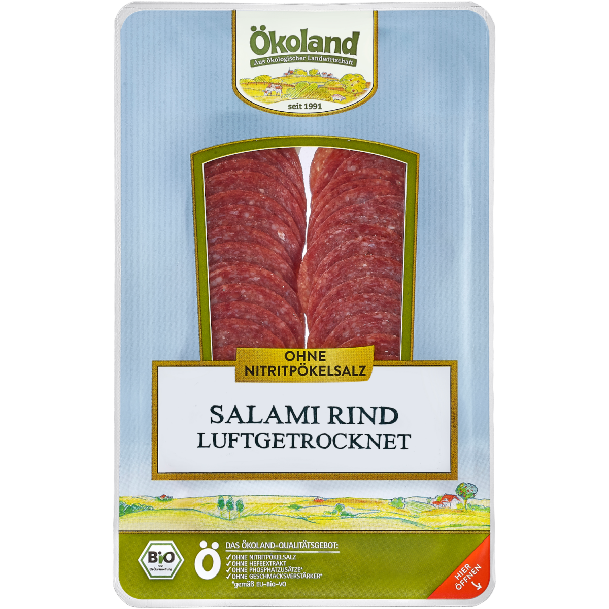 Rindersalami luftgetrocknet (geschnitten)