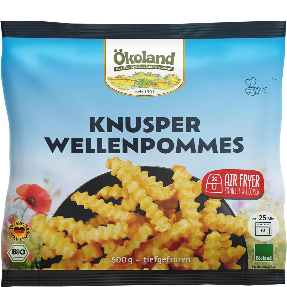 Knusper Pommes Wellenschnitt