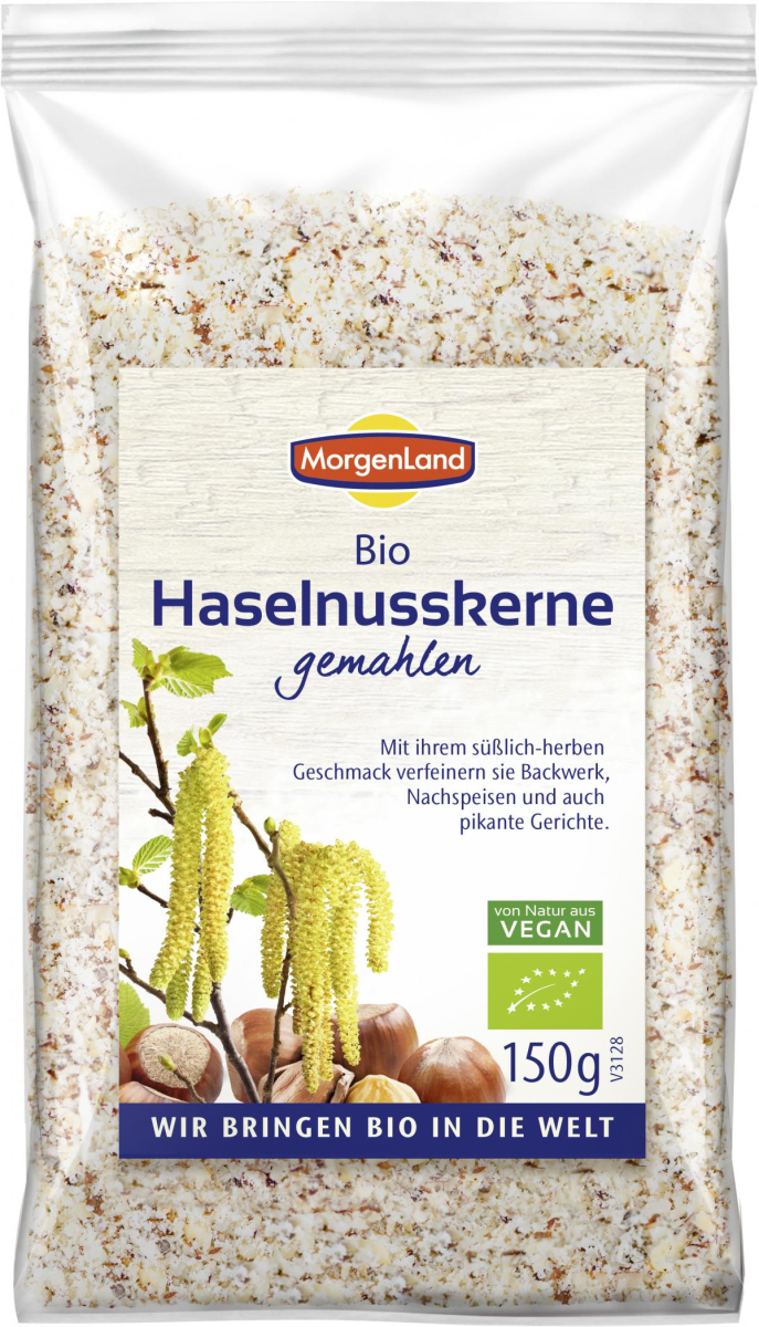Haselnusskerne gemahlen