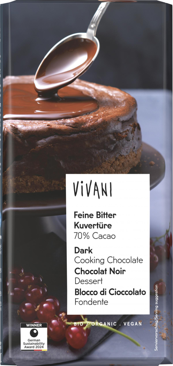 Feine Bitter Kuvertüre Tafel