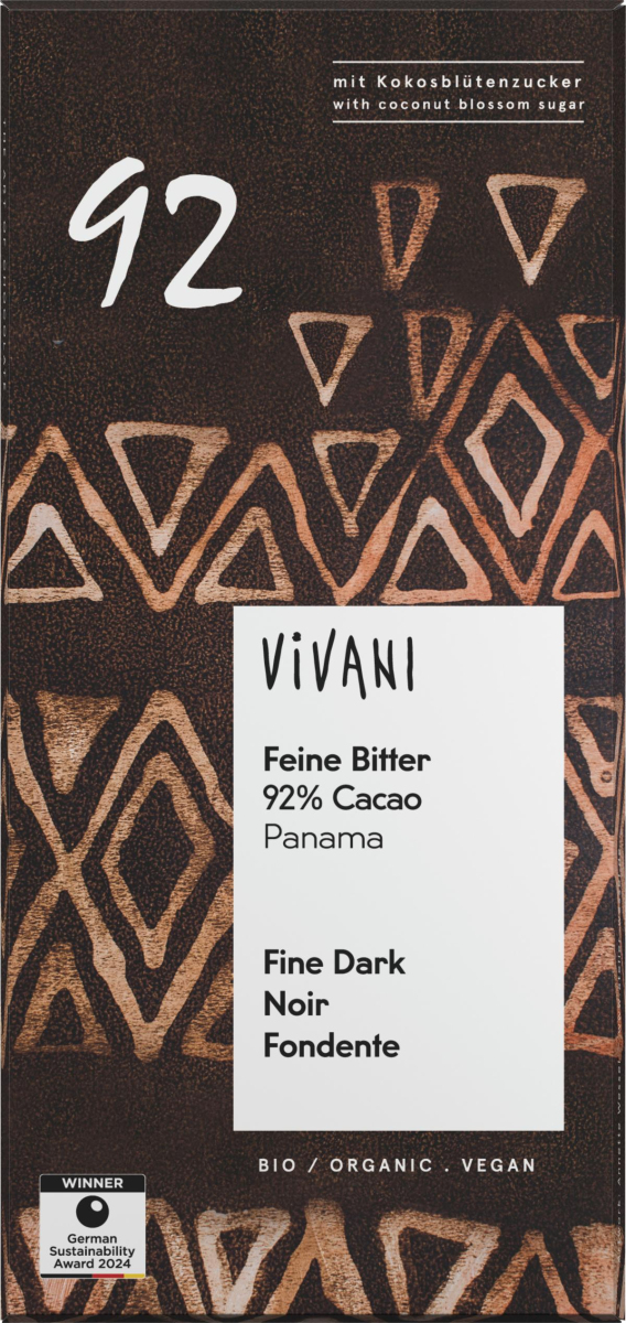 Feine Bitter mit 92% Cacao
