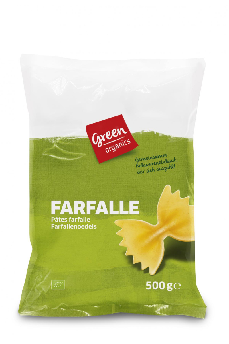 green Farfalle, hell
