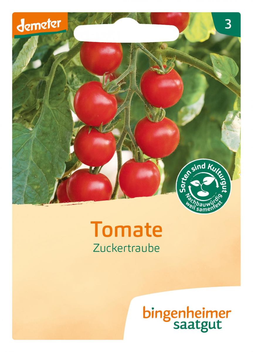Cocktailtomate Zuckertraube, Bingenheimer Saatgut