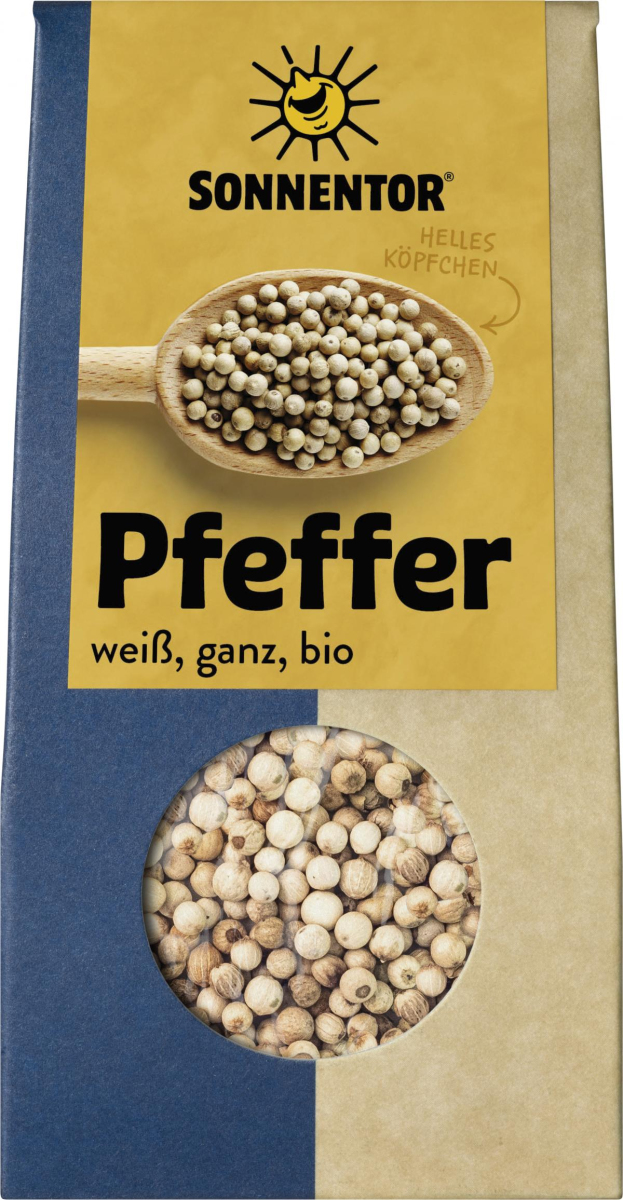 Pfeffer weiß, ganz