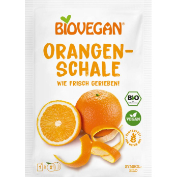 Orangenschale gerieben