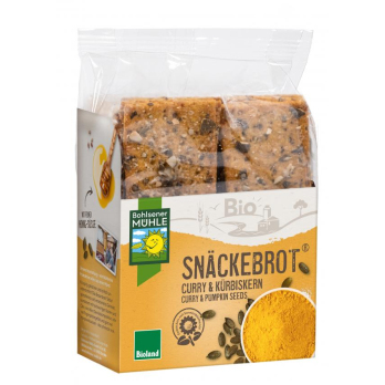 Snäckebrot Curry & Kürbiskern
