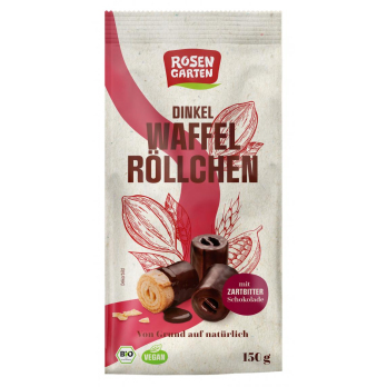 Waffelröllchen Zartbitter