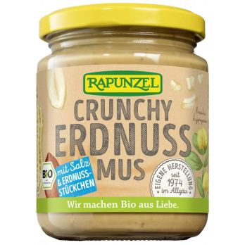 Erdnußmus crunchy mit Salz, 250g