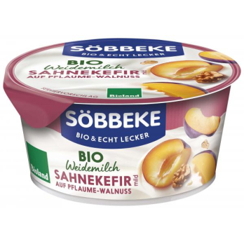 Sahne Kefir Pflaume Walnuss