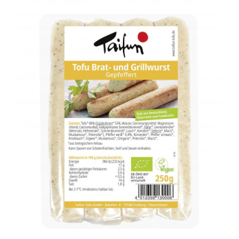 Tofu Brat- und Grillwurst (gepfeffert)