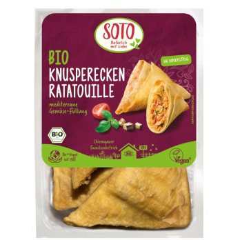 Knusperecken Ratatouille im Dinkelteig