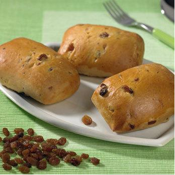 Rosinenbrötchen (aufgebacken)