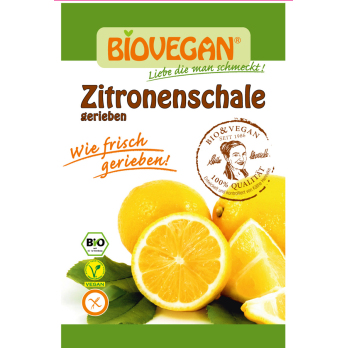 Geriebene Zitronenschalen