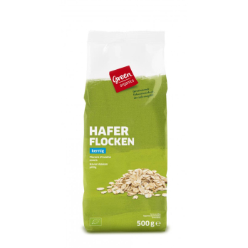 green Haferflocken kernig