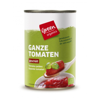 green Geschälte ganze Tomaten