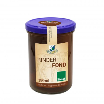Rinderfond, im Glas