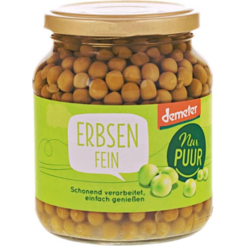 Erbsen fein, kleines Glas