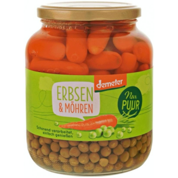 Erbsen & Möhren, großes Glas