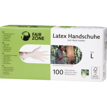 Latex-Einweghandschuhe Gr.L
