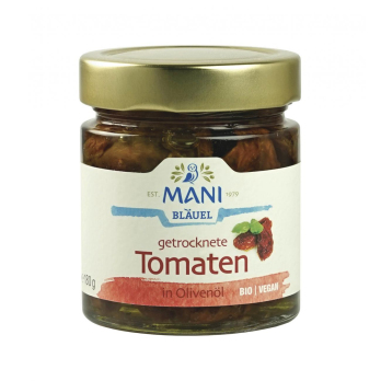 Mani Bläuel Getrocknete Tomaten, in Olivenöl, 180